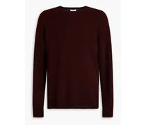 Marled wool sweater - Burgundy