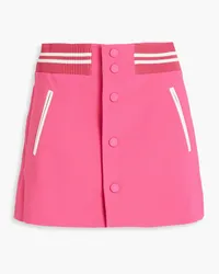 RED Valentino Skirt-effect two-tone crepe shorts - Pink Pink