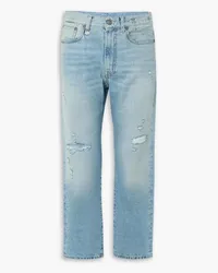 R13 Distressed low-rise boyfriend jeans - Blue Blue