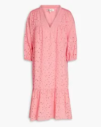 Diane von Furstenberg Agar broderie anglaise cotton dress - Pink Pink