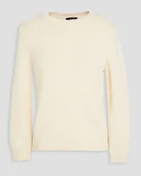 Theory Cotton and cashmere-blend sweater - White White