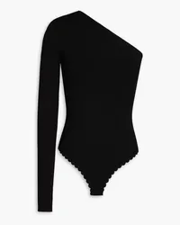 Victoria Beckham One-sleeve stretch-knit bodysuit - Black Black