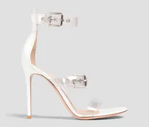 Gianvito Rossi Rya buckled PVC and leather sandals - White White