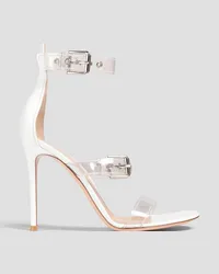 Gianvito Rossi Rya buckled PVC and leather sandals - White White