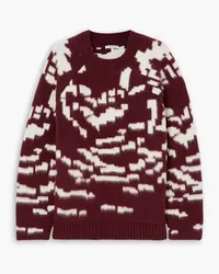 GAUCHERE Intarsia wool sweater - Burgundy Burgundy