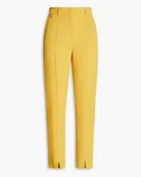 Diane von Furstenberg Wilder crepe tapered pants - Yellow Yellow