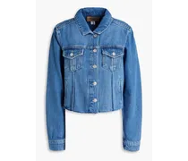 Rowan cropped denim jacket - Blue