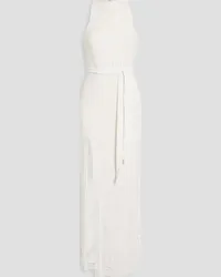 Retrofête Tzilly belted sequined chiffon maxi dress - White White