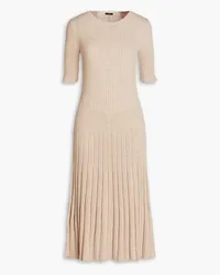 Joseph Ribbed merino wool midi dress - Neutral Neutral