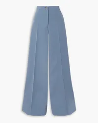 Giuliva Heritage Collection The Leila wool-drill wide-leg pants - Blue Blue