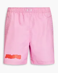 Jacquemus De Bain mid-length logo-print swim shorts - Pink Pink