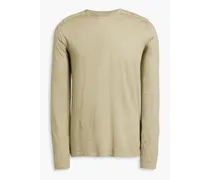 Slub linen-jersey T-shirt - Green