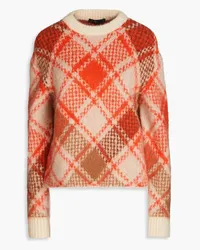 Maje Jacquard-knit sweater - Orange Orange