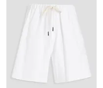 Organic French cotton-terry shorts - White