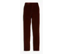 Cotton-corduroy pants - Brown