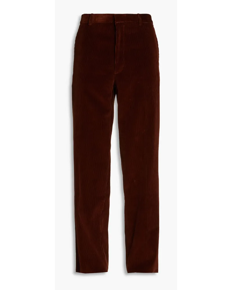 TOD'S Cotton-corduroy pants - Brown Brown