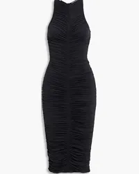 A.L.C. Ruched jersey midi dress - Black Black