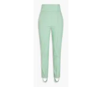 Pinzon stretch-wool tapered stirrup pants - Green
