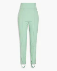 Loulou Studio Pinzon stretch-wool tapered stirrup pants - Green Green