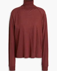 Vince Lyocell and wool-blend turtleneck top - Red Red