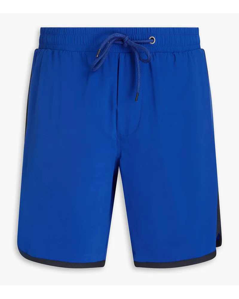 James Perse Mid-length striped swim shorts - Blue Blue