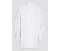 Marian cotton-blend broderie anglaise shirt - White