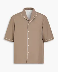 Officine Generale Cotton-poplin shirt - Neutral Neutral