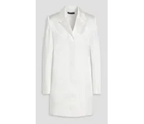 Satin coat - White