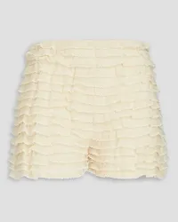 RED Valentino Tiered tulle shorts - White White