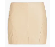 Leather mini skirt - Neutral