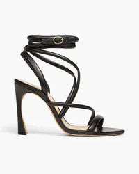 Alexandre Birman Fefe 100 leather sandals - Black Black