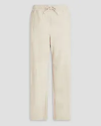 Brunello Cucinelli Stretch-suede wide-leg pants - White White