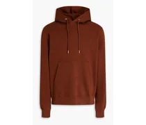 Cotton-fleece hoodie - Brown