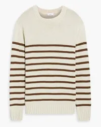 Onia Striped cotton sweater - White White