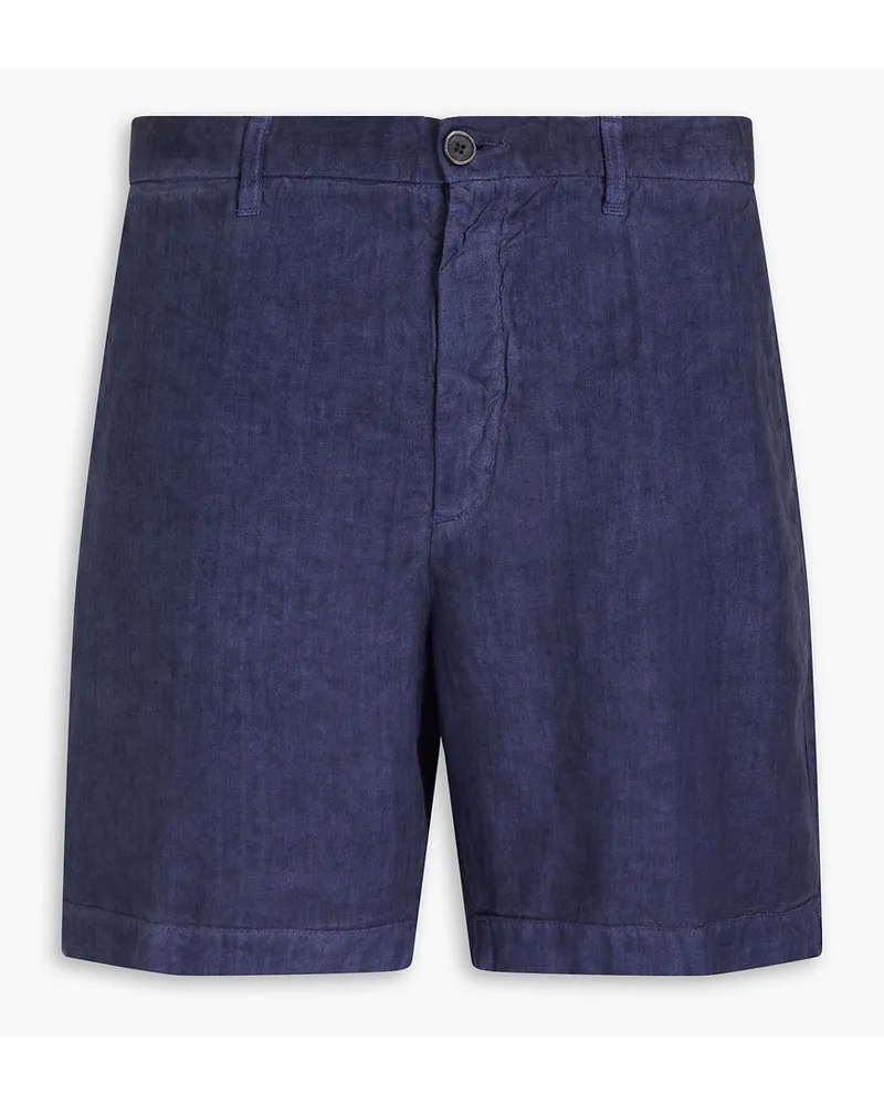 120% Lino Linen shorts - Blue Blue