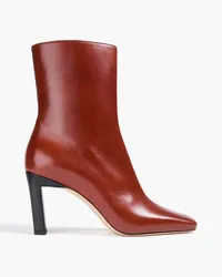 WANDLER Two-tone leather ankle boots - Red Red