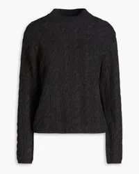 Vince Cable-knit wool-blend sweater - Gray Gray