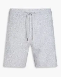 Frescobol Carioca Augusto cotton, Lyocell and linen-blend terry drawstring shorts - Gray Gray