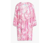 Grace printed mousseline coverup - Pink