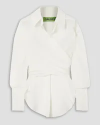 GAUGE81 Sabinas silk wrap shirt - White White