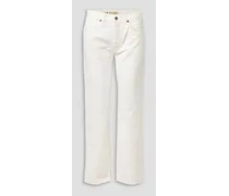 Smith high-rise straight-leg jeans - White