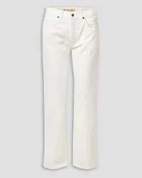 Nili Lotan Smith high-rise straight-leg jeans - White White