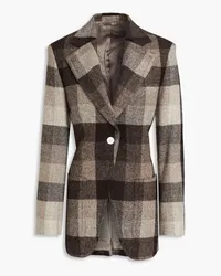 Acne Studios Checked wool blazer - Brown Brown