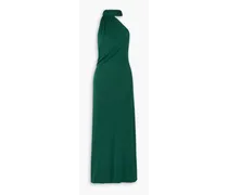 Ferragamo Draped jersey halterneck maxi dress - Green Green