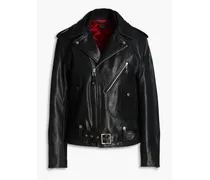 Dallas leather biker jacket - Black