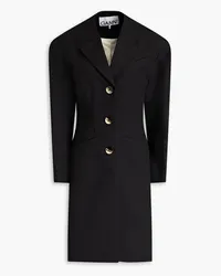 Ganni Crepe coat - Black Black