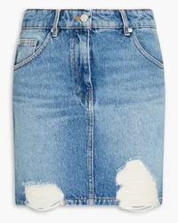 IRO Distressed denim mini skirt - Blue Blue