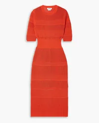 Jason Wu Crocheted cotton-blend midi dress - Red Red