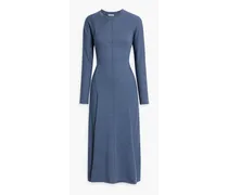 Olivia merino wool midi dress - Blue