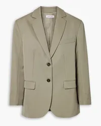 Anine Bing Quinn oversized wool-twill blazer - Green Green